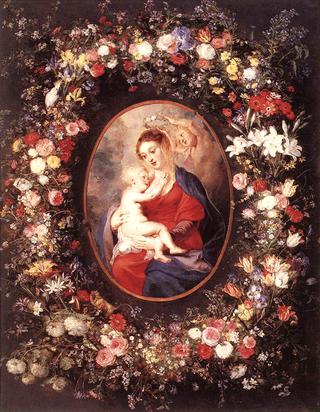 花环中的圣母子