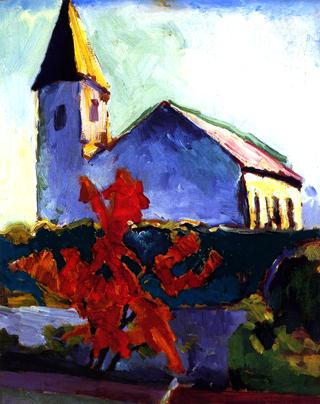 Landscape with Church, Voulangis