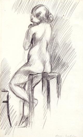 Nude Seated on a Stool