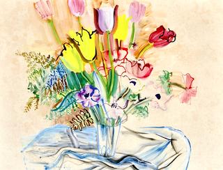 Bouquet of Tulips and Anemones