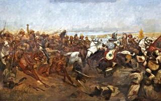 1898年9月2日，在乌姆杜尔曼战役中，第21骑兵的冲锋