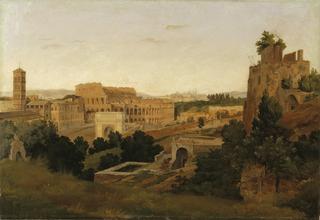 View of Rome with the Colosseum