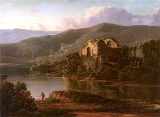 Italian Landscape with Ruins