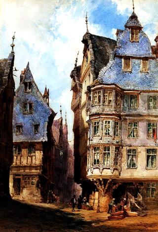 Houses at Trarbach on the Moselle