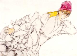 Reclining Figure with Coat and Hat