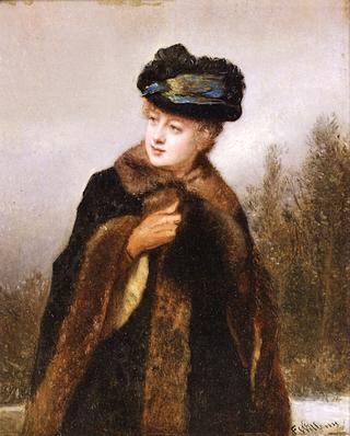 Portrait of a Woman with a Fur-lined Coat