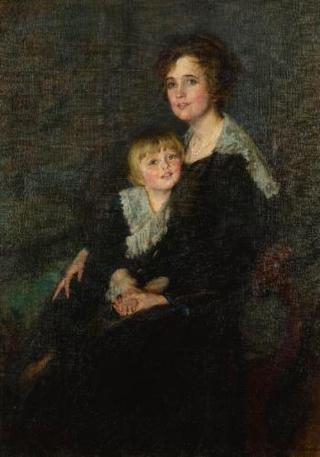 Portrait of Molly Bangs Armstrong and her Son, John