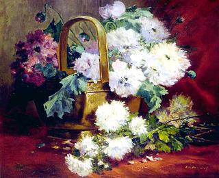Still-Life of Flowers in a Basket