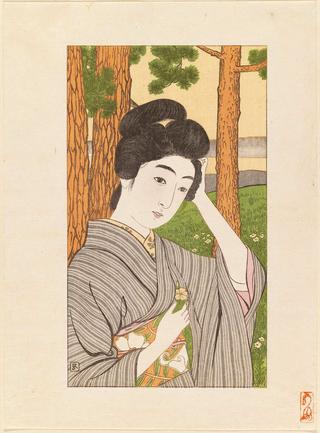 Young Woman in a Grove of Trees