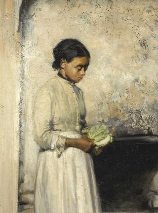 Girl with Cabbage