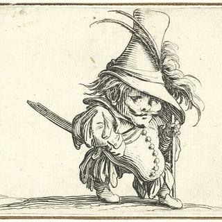Dwarf with sword and cane