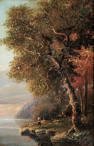 Hudson River Scene in Autumn