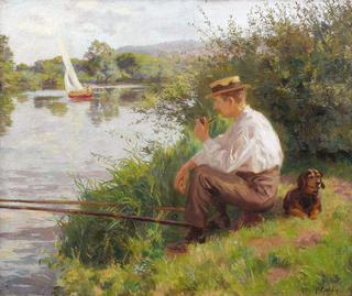 The Fisherman by the Edge of the Water