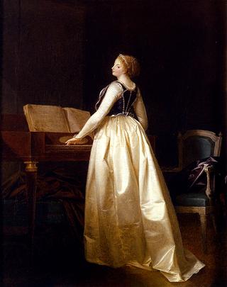 A Lady Playing the Virginal
