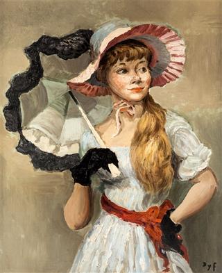 Portrait of a Girl with an Umbrella