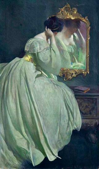 Woman before a mirror