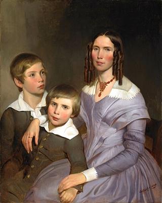 Portrait of a Lady with Her Two Sons