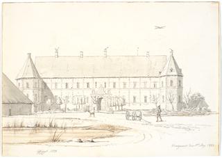 The front side of the castle Voergaard