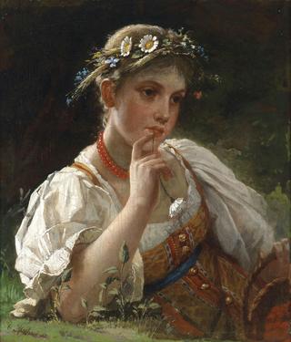 Girl with a Wreath of Flowers