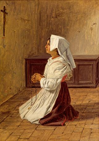 祈祷的意大利女人