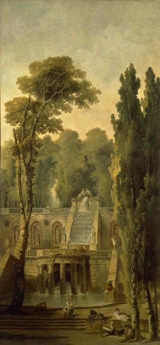 Landscape with a Terrace and Cascade