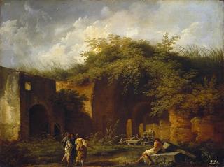Landscape with Ruins. The Grotto of Nymph Egeria