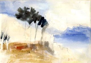 Landscape (in the manner of Turner)