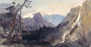 Alpine Landscape, possibly the Matterhorn