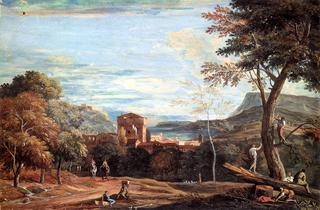 Landscape with Woodcutters and Two Horsemen