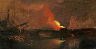 布里斯托尔骚乱：与圣玛丽·雷德克里夫一起烧毁王子街大桥上的收费站