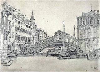 The Old Ducal Palace and Rialto Bridge, Venice