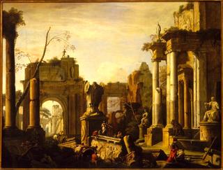 Imaginary Scene with Ruins and Figures