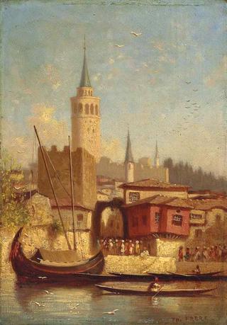 The Galata Tower, Constantinople