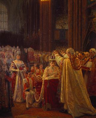 The Coronation of King Edward VII, the Crowning of Queen Alexandra