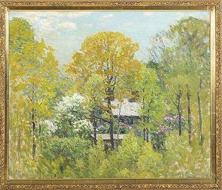 A HOUSE IN THE WOODS, SPRINGTIME