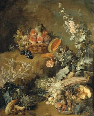 Still Life of Fruits and Vegetables