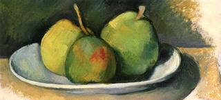 Pears on a White Plate
