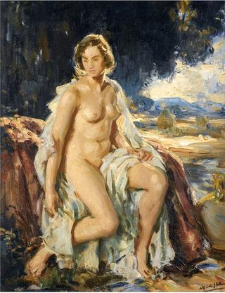 Nude in a landscape