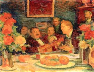 At K. A. Korovin's: 'old-time songs'