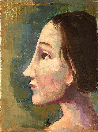 Portrait of a Girl in Profile