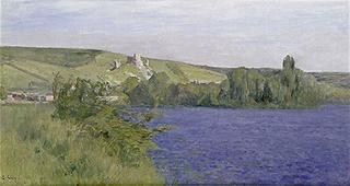 The Seine in the Andelys, Fortress of Chateau Gaillard