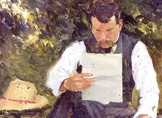The Artist's Brother (Ferdinand?) Reading