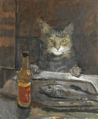Cat at a Table