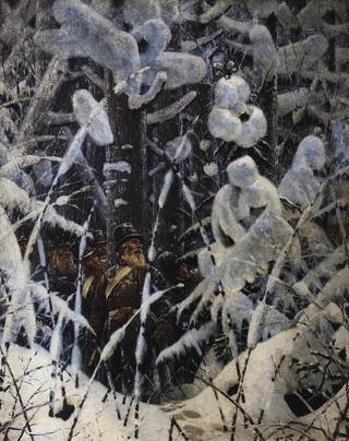 Soldiers in the Winter Forest