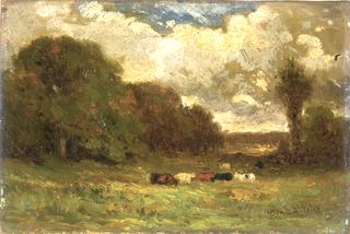 Landscape with Cows and Trees