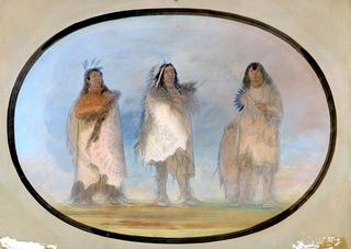 Little Bear, Steep Wind, The Dog, Three Distinguished Warriors of the Sioux Tribe