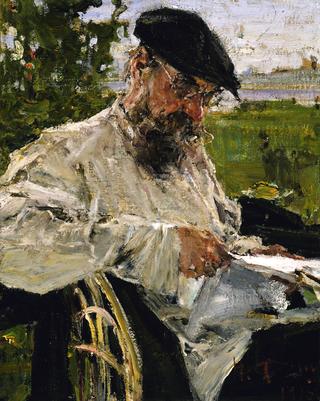 Reading the Newspaper, the Artist's Father