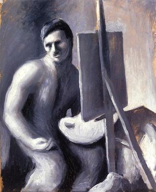 Self-Portrait with Easel