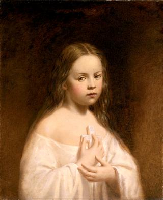 希拉姆·鲍尔斯女儿的画像