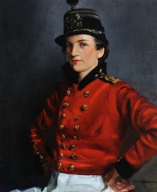 Jehanne Beaumont, in Sark Militia Uniform